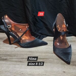 Nina satin heels